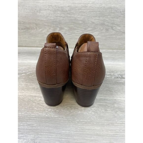 Eurosoft By Sofft Ashby Women's Boot Brown Leather 9.5 Bootie Ankle Casual Shoes - Picture 4 of 11